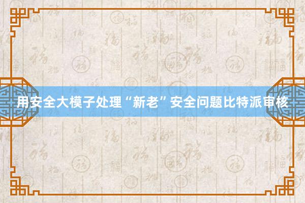 用安全大模子处理“新老”安全问题比特派审核