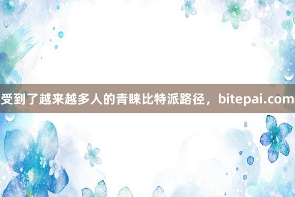 受到了越来越多人的青睐比特派路径，bitepai.com