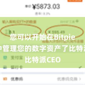 您可以开始在Bitpie钱包中管理您的数字资产了比特派CEO