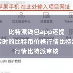 比特派钱包app还提供了实时的比特币价格行情比特派审核