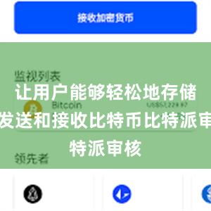 让用户能够轻松地存储、发送和接收比特币比特派审核