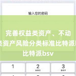 完善权益类资产、不动产类资产风险分类标准比特派bsv