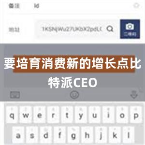 要培育消费新的增长点比特派CEO