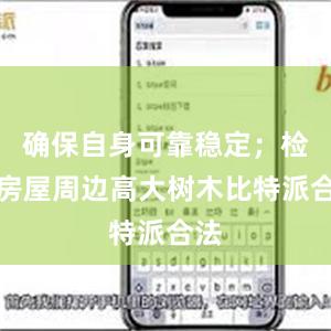 确保自身可靠稳定；检查房屋周边高大树木比特派合法