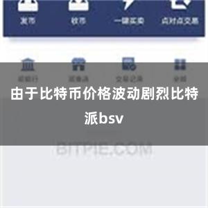 由于比特币价格波动剧烈比特派bsv